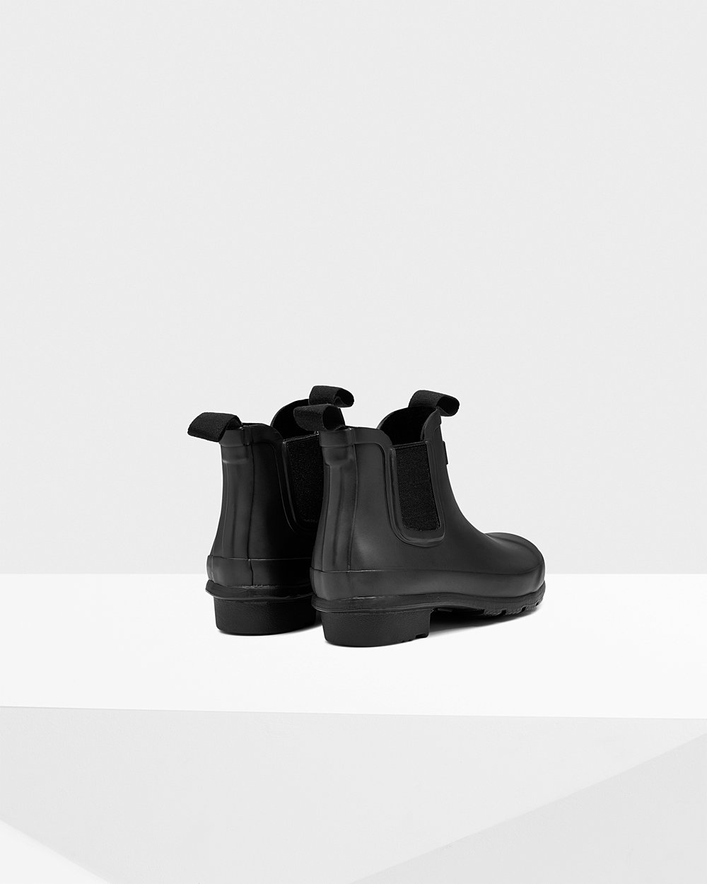 Kids Chelsea Boots - Hunter Original Big (76WZQHNVK) - Black